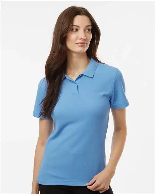 Allpro 62800l Women’s Pique Polo - Carolina Blue
