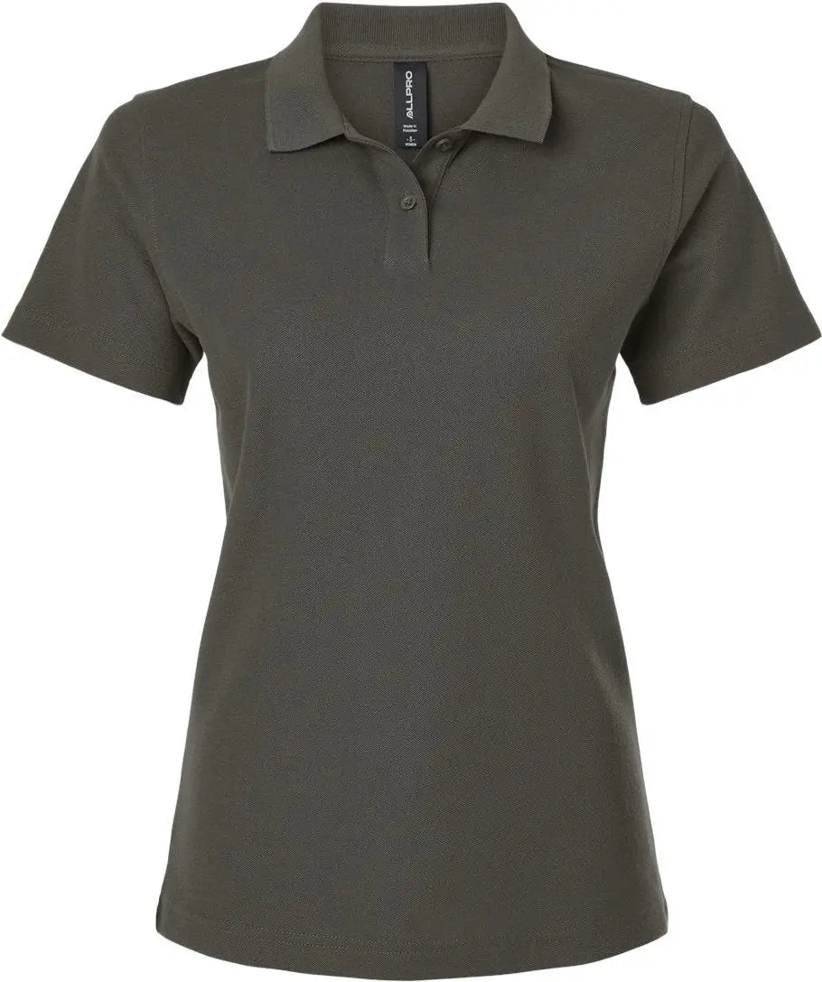Allpro 62800l Women’s Pique Polo - Charcoal