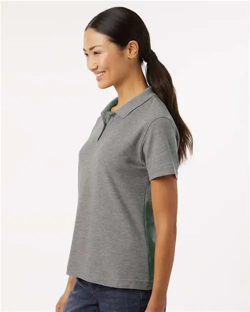 Allpro 62800l Women’s Pique Polo - Heather Granite