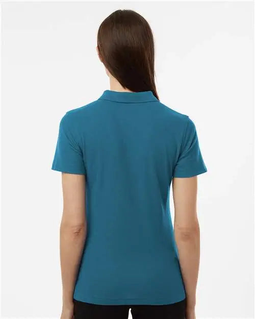 Allpro 62800l Women’s Pique Polo - Pacific Blue