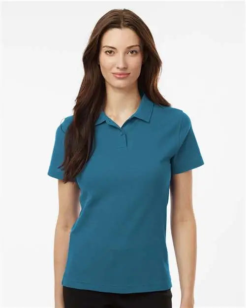 Allpro 62800l Women’s Pique Polo - Pacific Blue