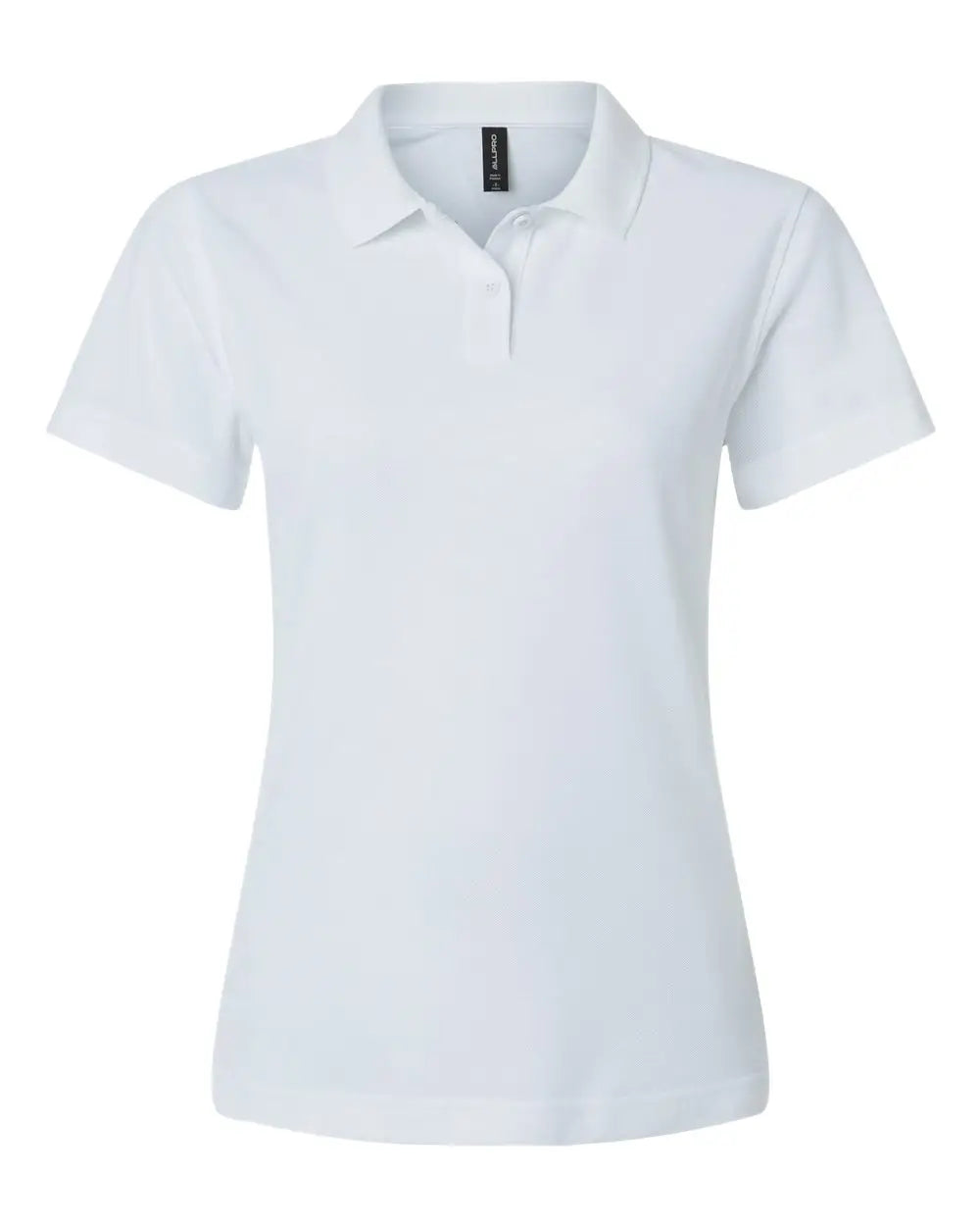 Allpro 62800l Women’s Pique Polo - White - Ladies s