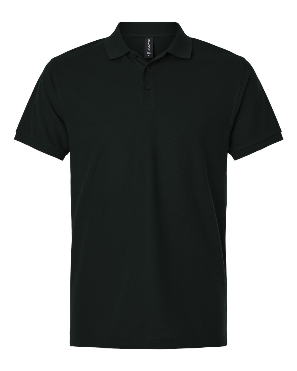Allpro 62800t Men’s Tall Pique Polo - Black