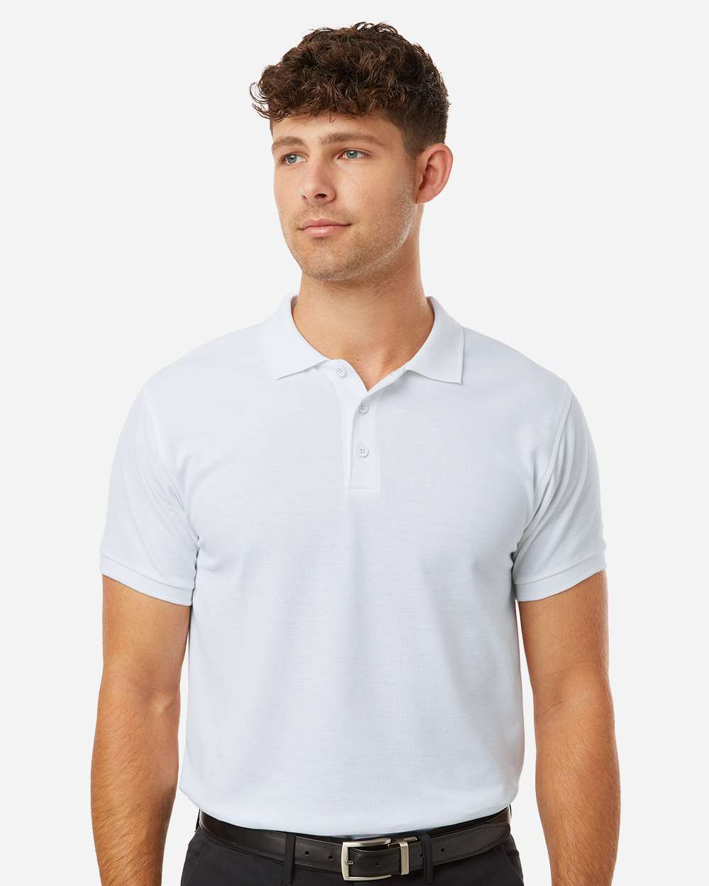 Allpro 62800t Men’s Tall Pique Polo - White