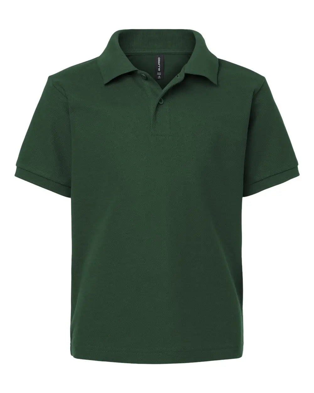 Allpro 62800y Youth Pique Polo - Forest Green
