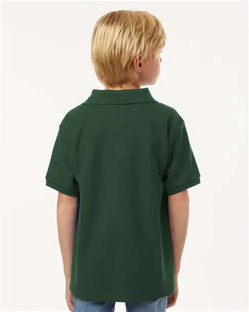 Allpro 62800y Youth Pique Polo - Forest Green