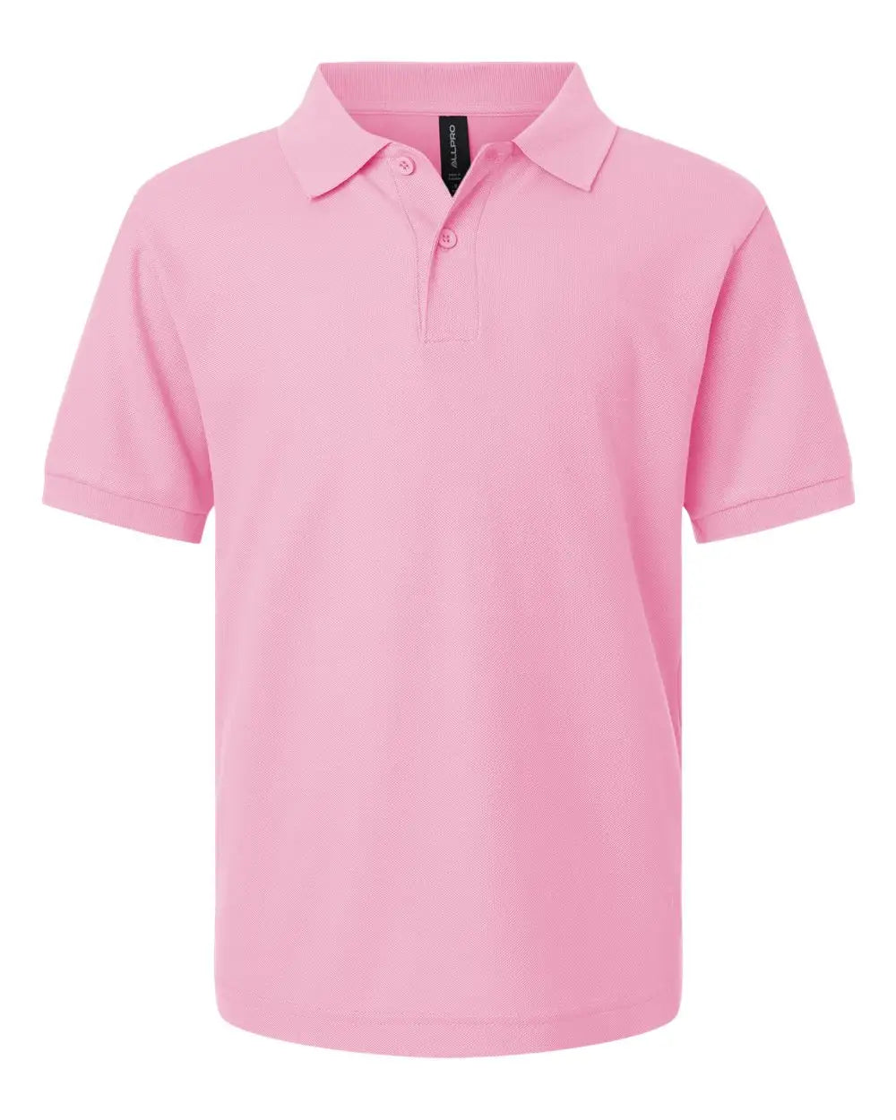 Allpro 62800y Youth Pique Polo - Light Pink - Xs