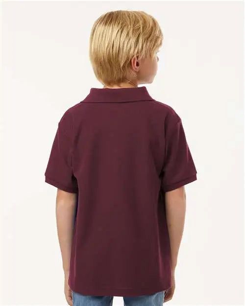 Allpro 62800y Youth Pique Polo - Maroon