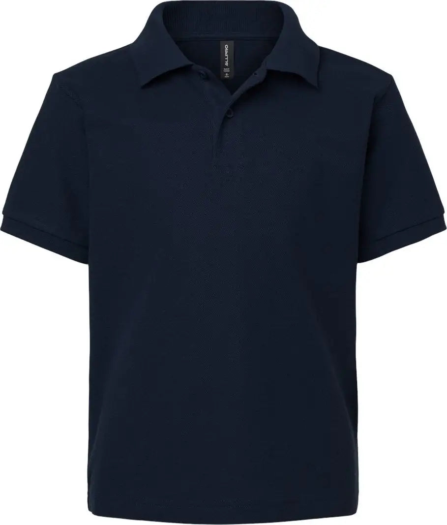Allpro 62800y Youth Pique Polo - Navy