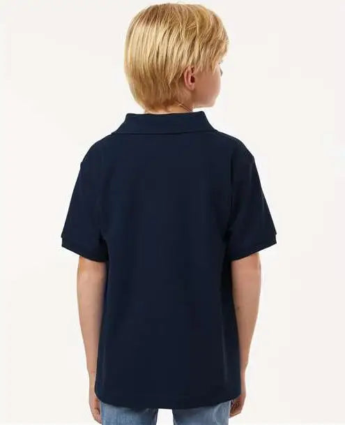 Allpro 62800y Youth Pique Polo - Navy
