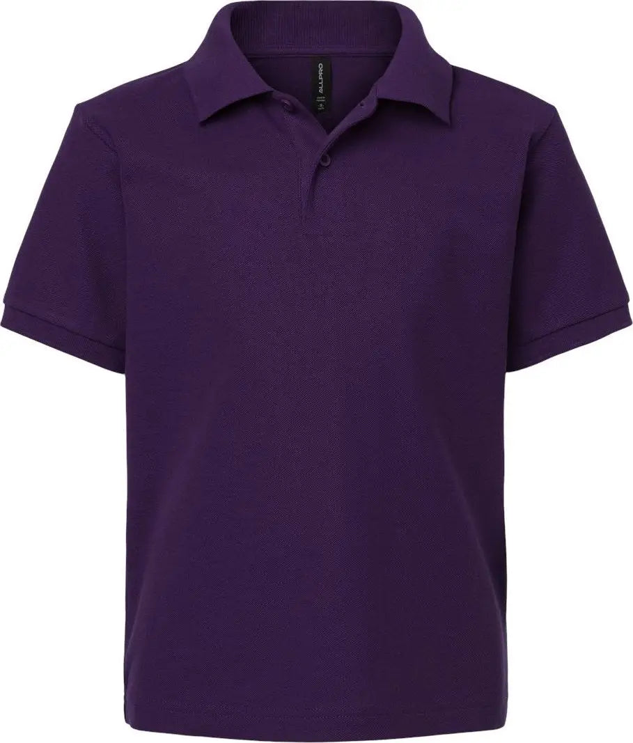 Allpro 62800y Youth Pique Polo - Purple