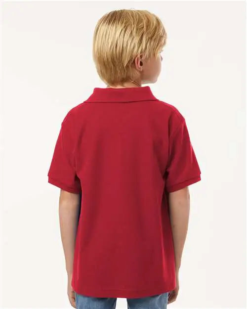 Allpro 62800y Youth Pique Polo - Red