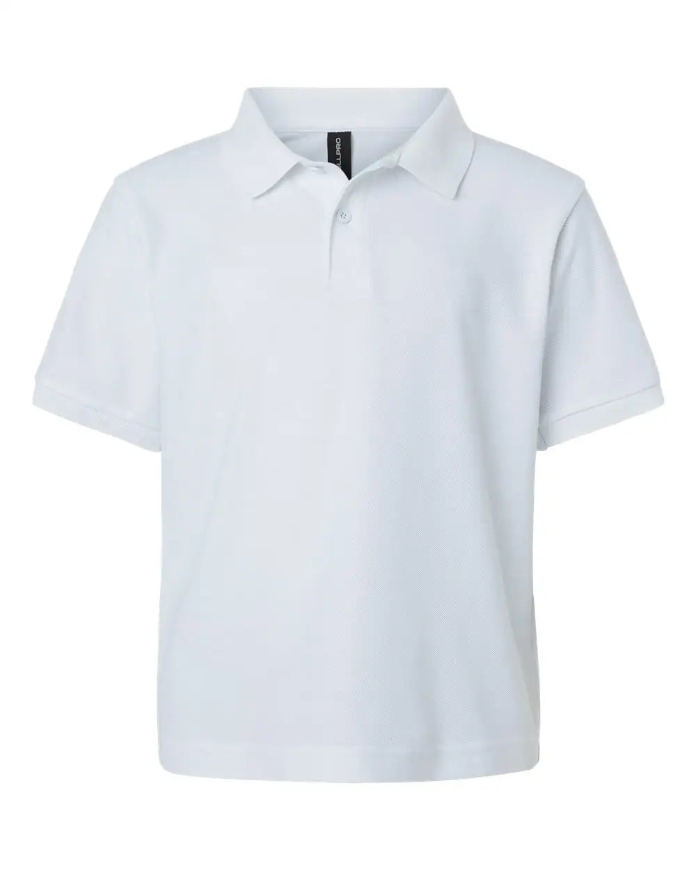 Allpro 62800y Youth Pique Polo - White - Xs