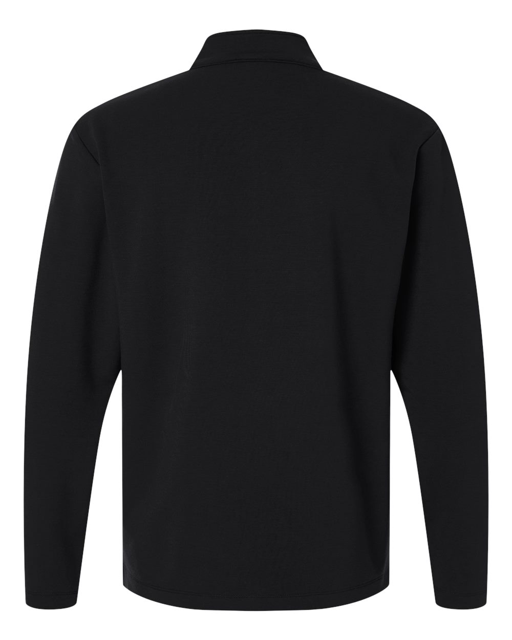 Allpro Stf870 Men’s Stretch Quarter-zip Fleece Pullover - Black