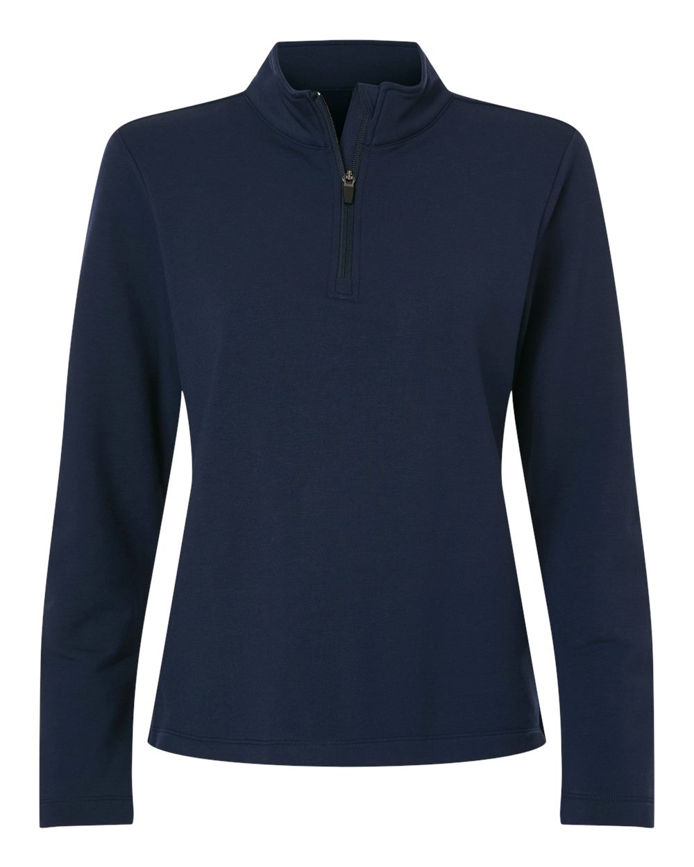Allpro Stf870l Women’s Stretch Quarter-zip Fleece Pullover - Navy