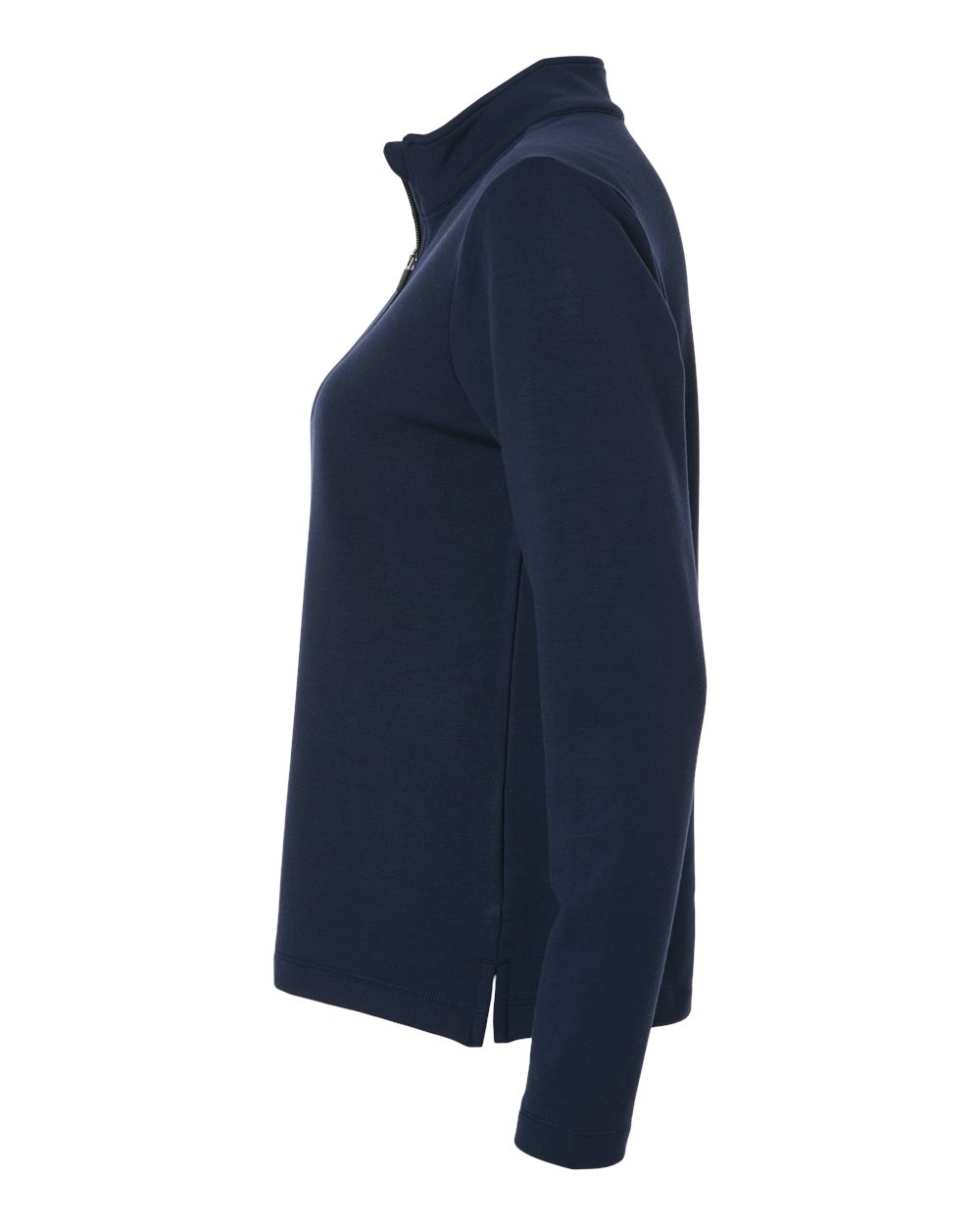 Allpro Stf870l Women’s Stretch Quarter-zip Fleece Pullover - Navy