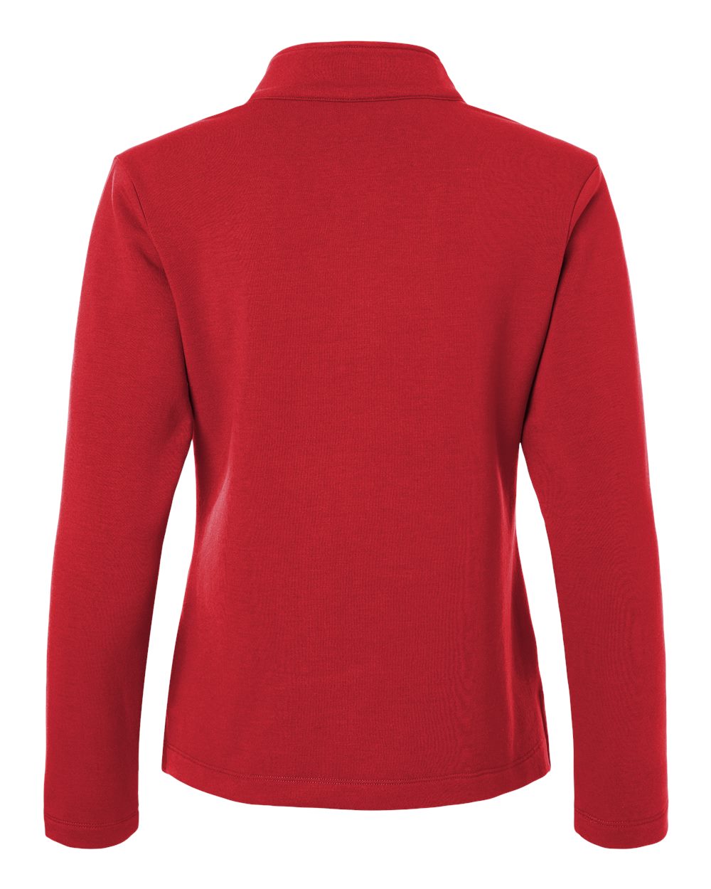 Allpro Stf870l Women’s Stretch Quarter-zip Fleece Pullover - Red