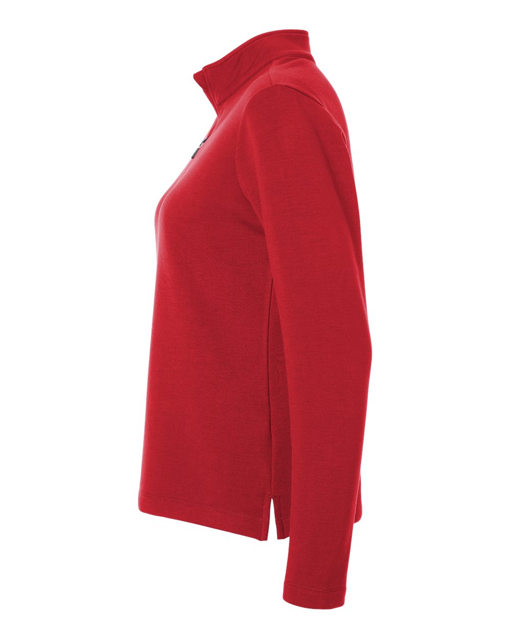 Allpro Stf870l Women’s Stretch Quarter-zip Fleece Pullover - Red