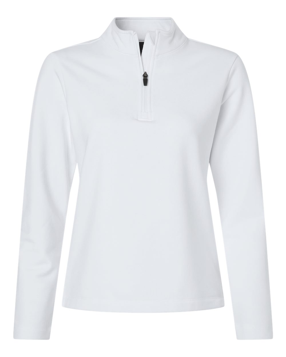 Allpro Stf870l Women’s Stretch Quarter-zip Fleece Pullover - White