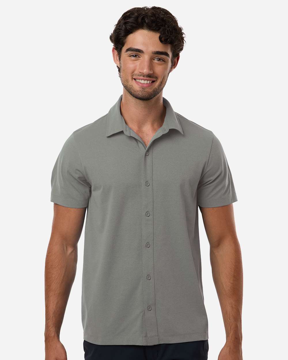 Front view of Greystone AllPro 41SPSS Men's Pro-Flex Short Sleeve Shirt