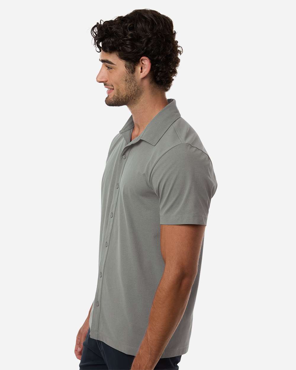 Side view of Greystone AllPro 41SPSS Men's Pro-Flex Short Sleeve Shirt