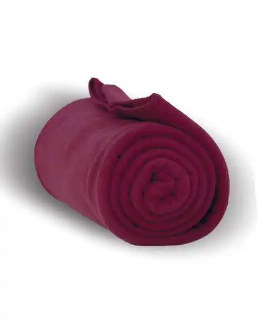 Alpine Fleece 8700 Throw Blanket - Burgundy - Maroon / one Size Fits Most