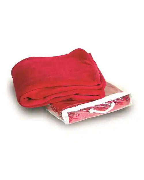 Alpine Fleece 8707 Micro Coral Blanket - Red - one Size Fits Most