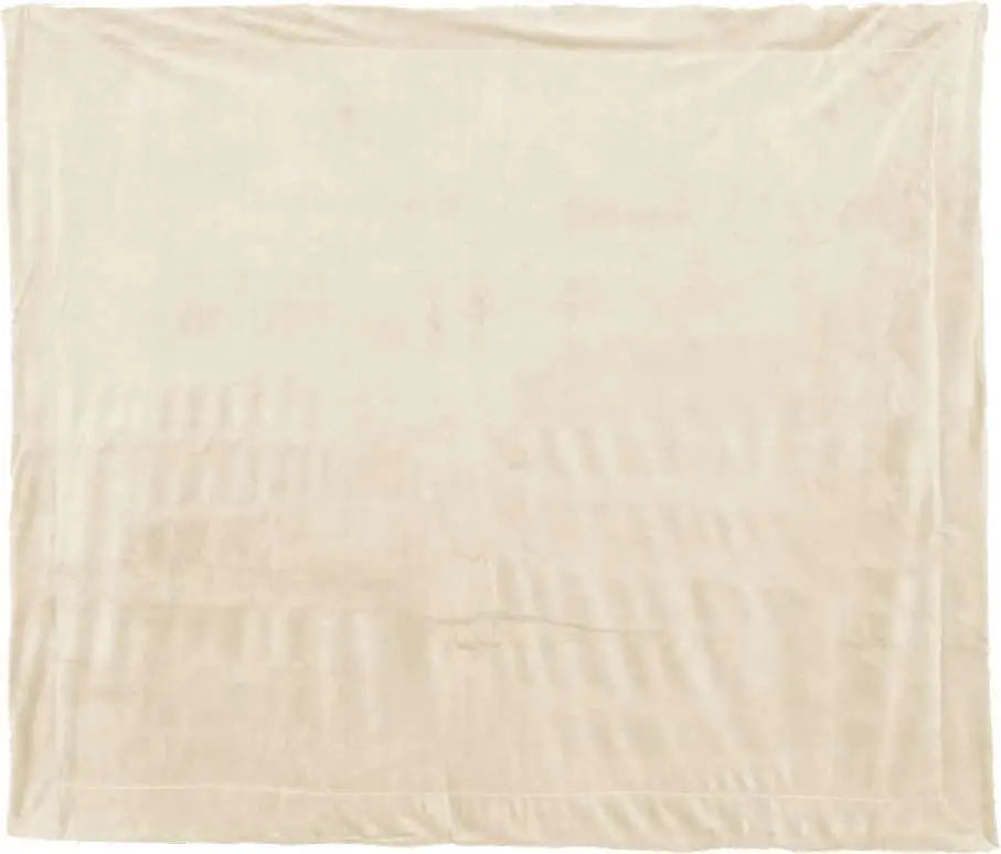 Alpine Fleece 8712 Micro Mink Sherpa Blanket - Cream - Ivory / one Size Fits Most
