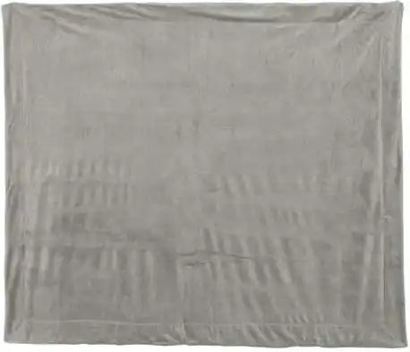 Alpine Fleece 8712 Micro Mink Sherpa Blanket - Grey - Gray / one Size Fits Most