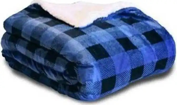 Alpine Fleece 8712 Micro Mink Sherpa Blanket - Royal Buffalo