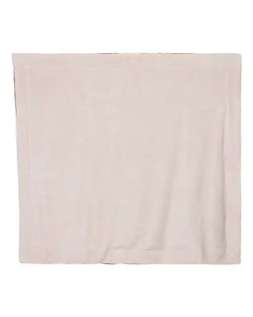 Alpine Fleece 8726 Oversized Mink Sherpa Blanket - Red - one Size Fits Most