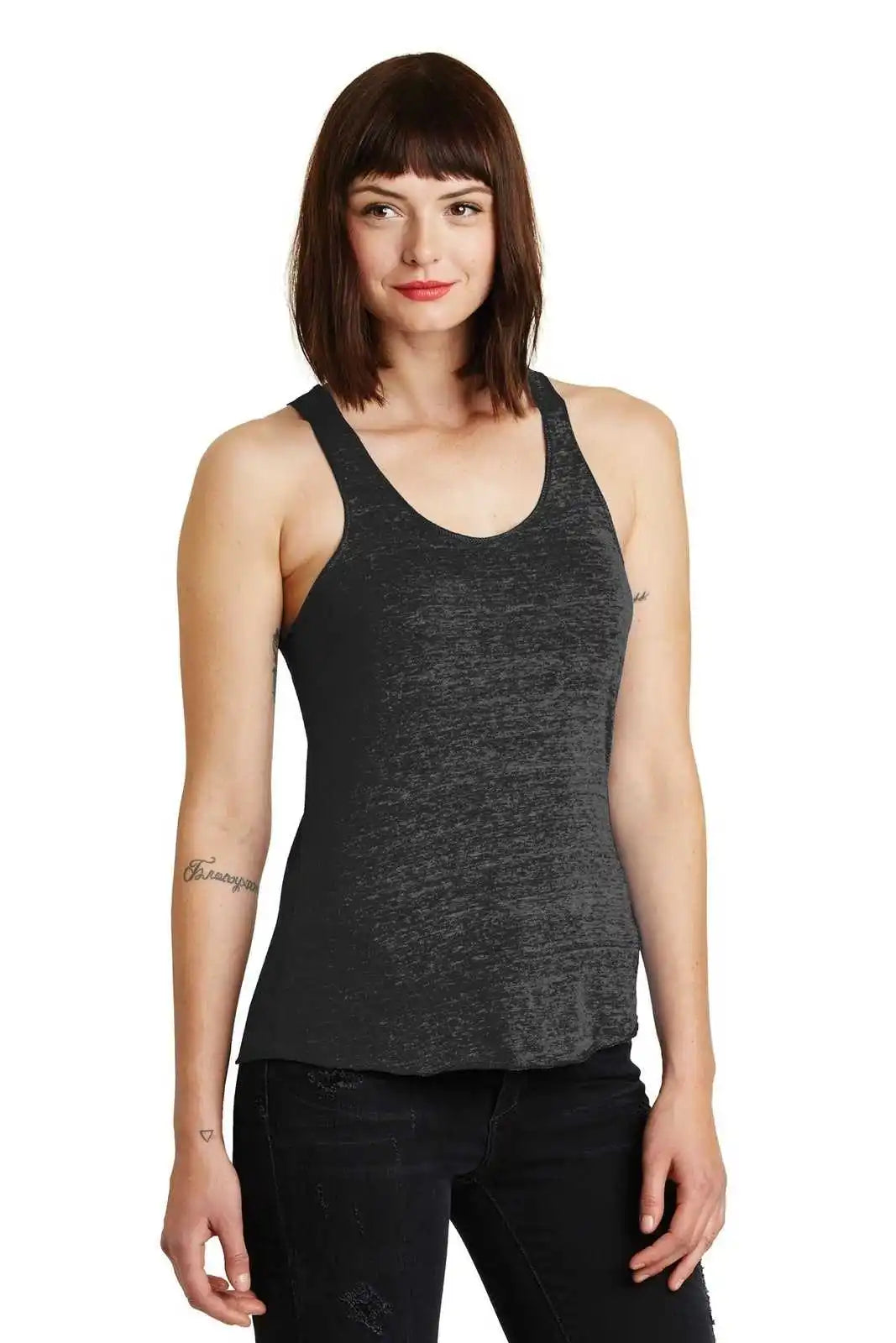 Alternative Aa1927 Discontinued Women’s Meegs Eco-jersey Racer Tank - Eco Black
