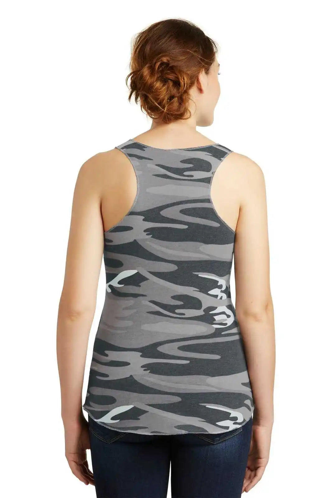 Alternative Aa1927 Discontinued Women’s Meegs Eco-jersey Racer Tank - Gray Camo