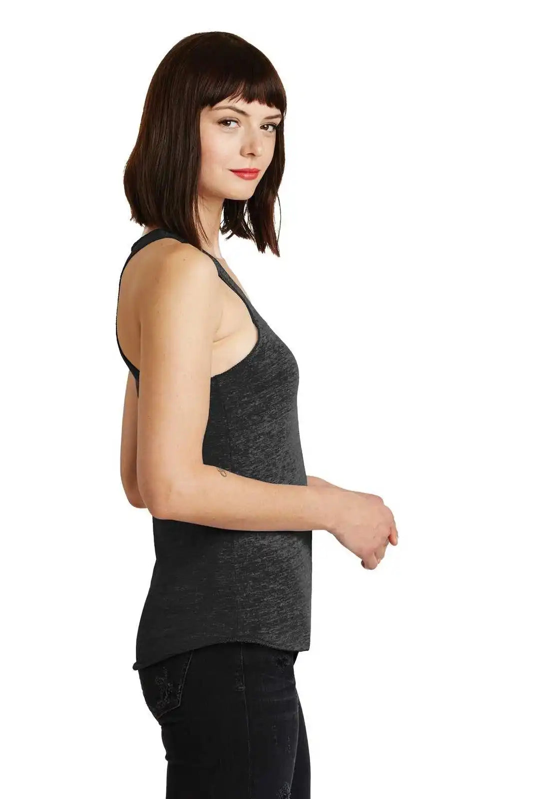 Alternative Aa1927 Discontinued Women’s Meegs Eco-jersey Racer Tank - Eco Black