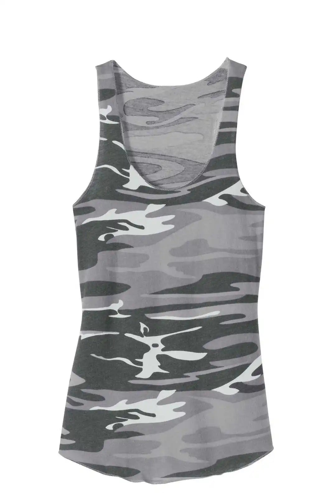 Alternative Aa1927 Discontinued Women’s Meegs Eco-jersey Racer Tank - Gray Camo