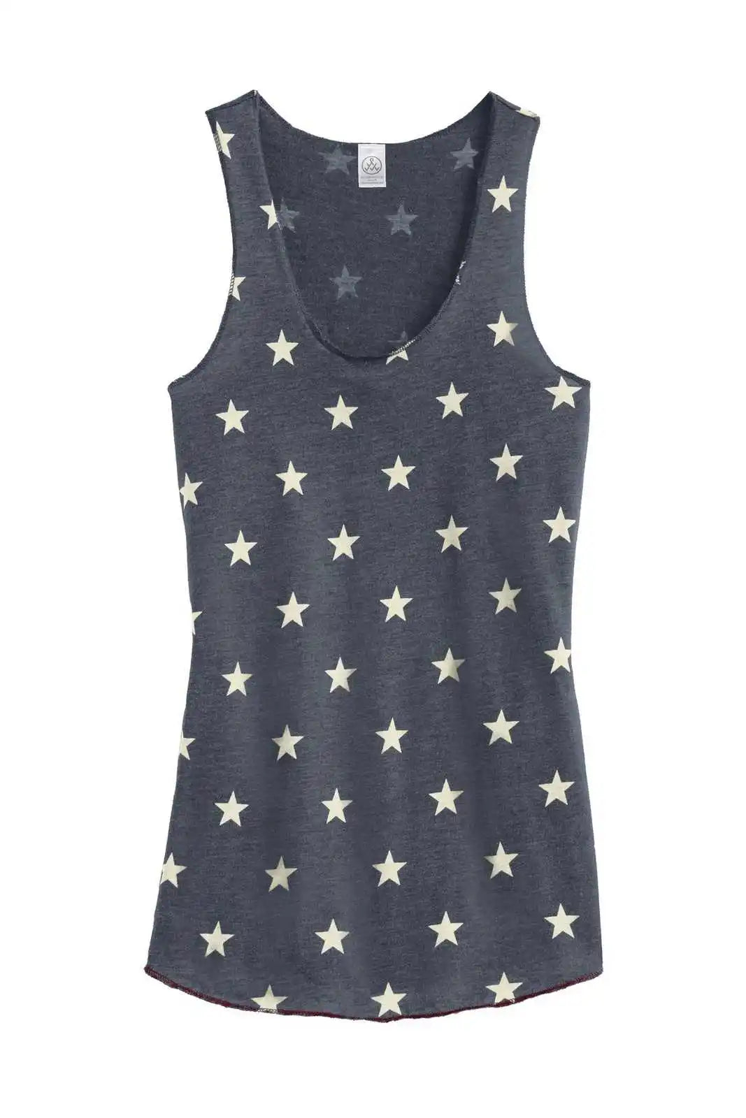 Alternative Aa1927 Discontinued Women’s Meegs Eco-jersey Racer Tank - Stars