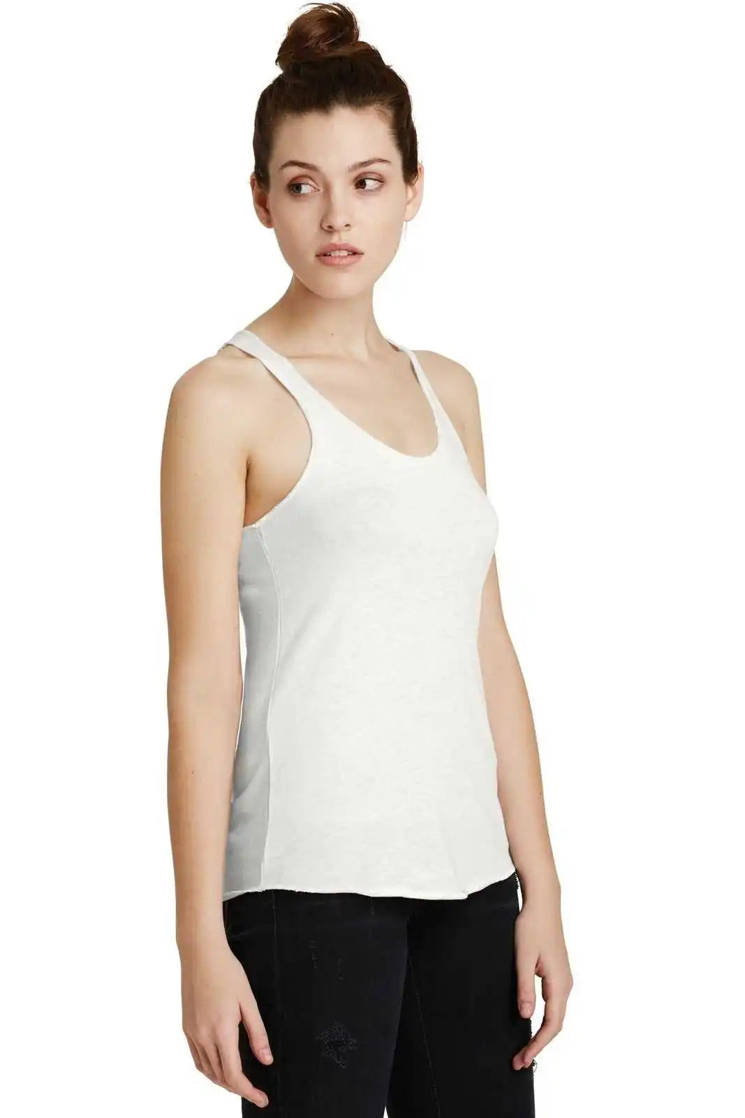 Alternative Aa1927 Discontinued Women’s Meegs Eco-jersey Racer Tank - Eco Ivory