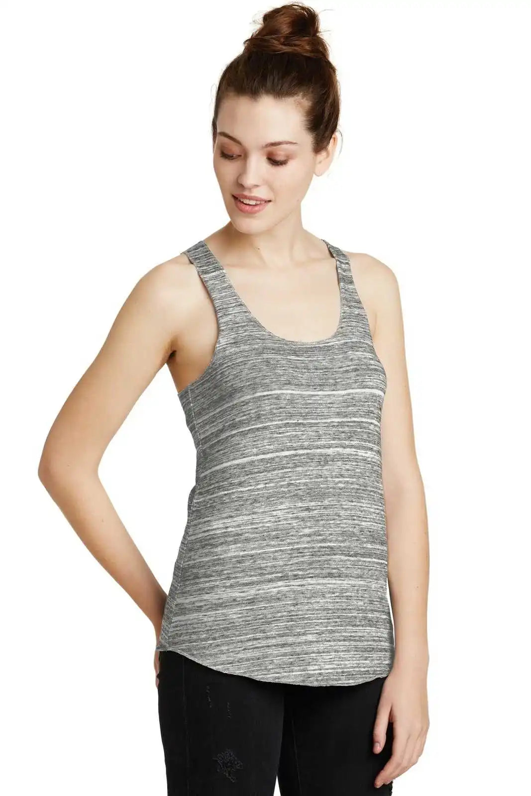 Alternative Aa1927 Discontinued Women’s Meegs Eco-jersey Racer Tank - Urban Gray