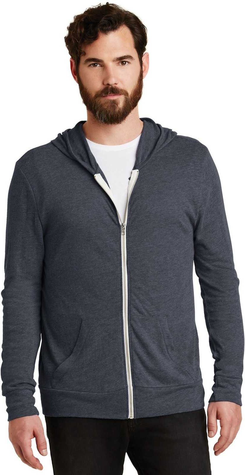 Alternative Aa1970 Eco-jersey Zip Hoodie - Eco True Navy