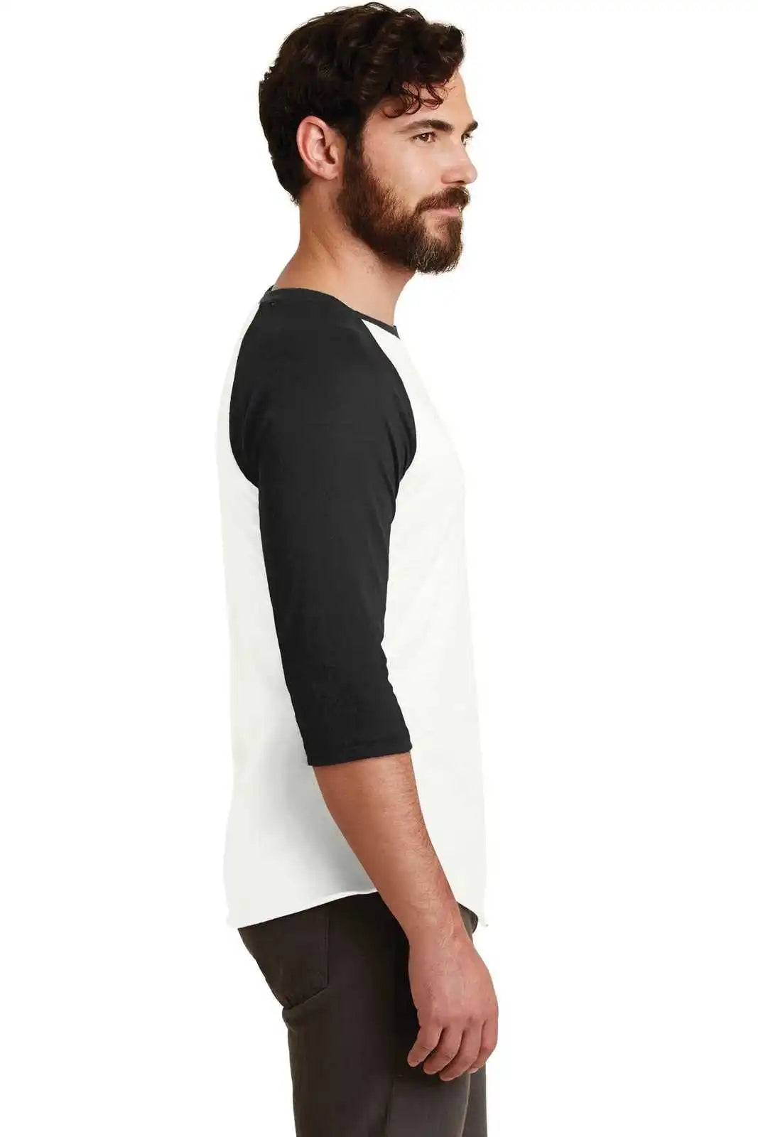 Alternative Aa2089 Eco-jersey Baseball T-shirt - Eco Ivory True Black