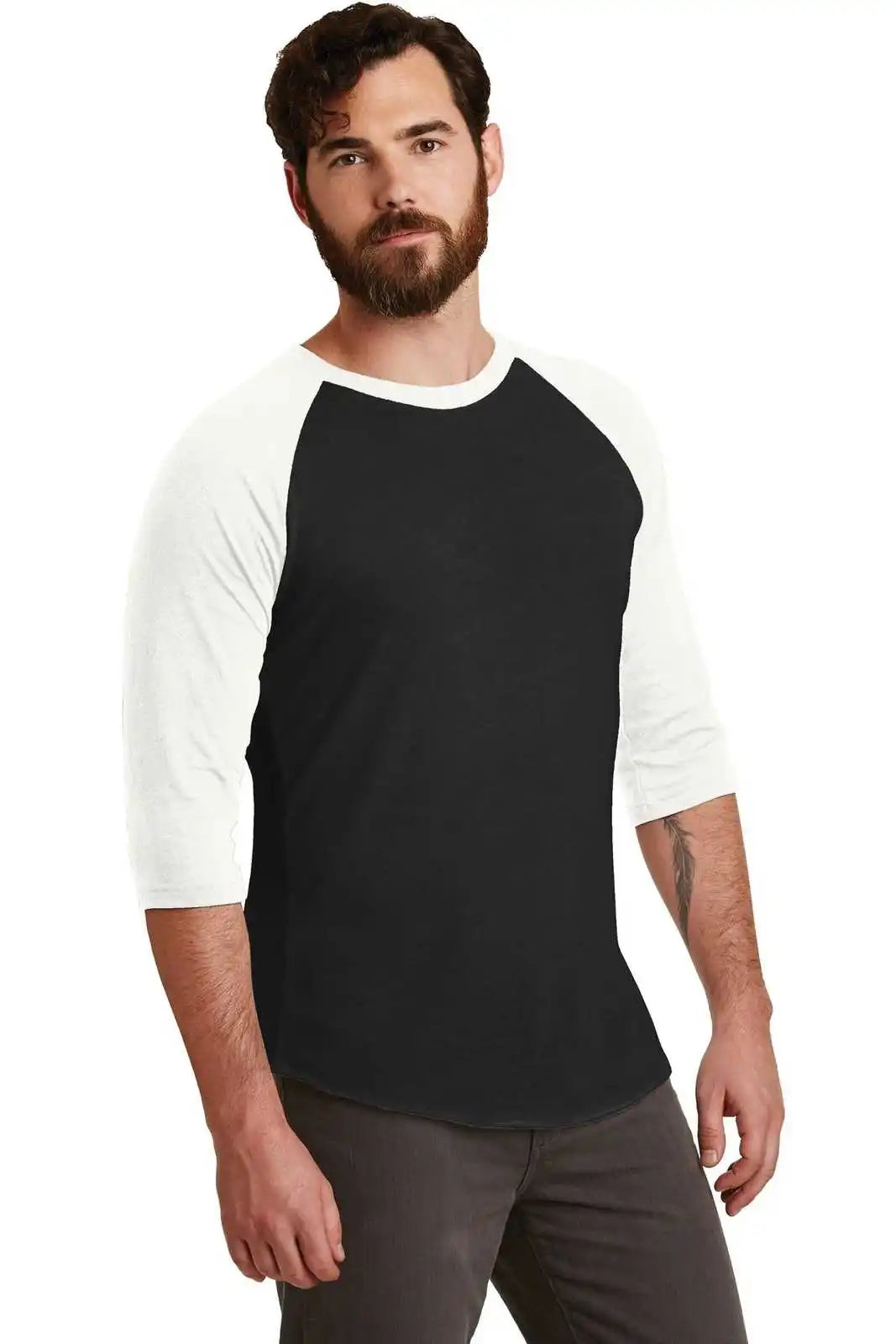 Alternative Aa2089 Eco-jersey Baseball T-shirt - Eco True Black Ivory
