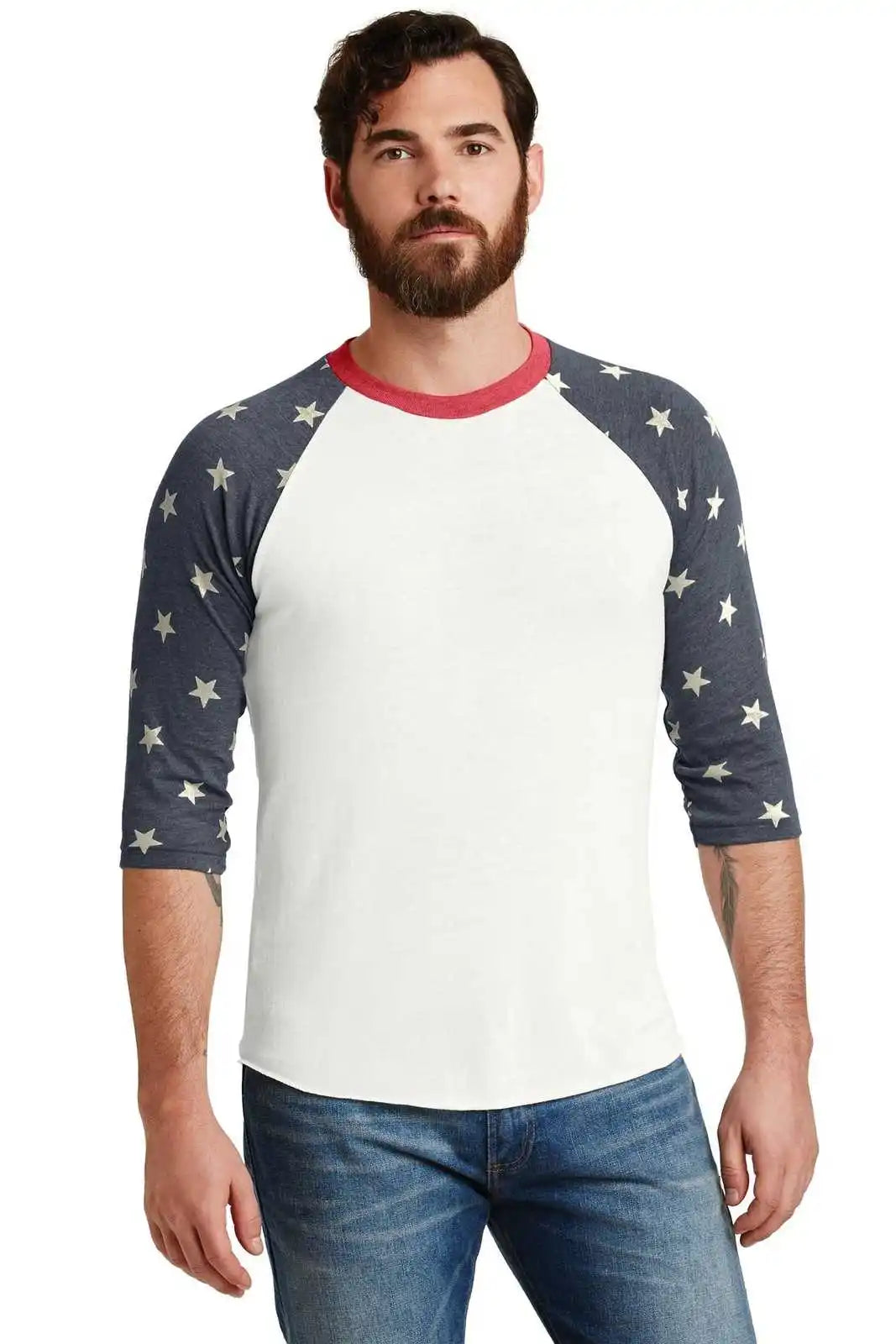 Alternative Aa2089 Eco-jersey Baseball T-shirt - Stars