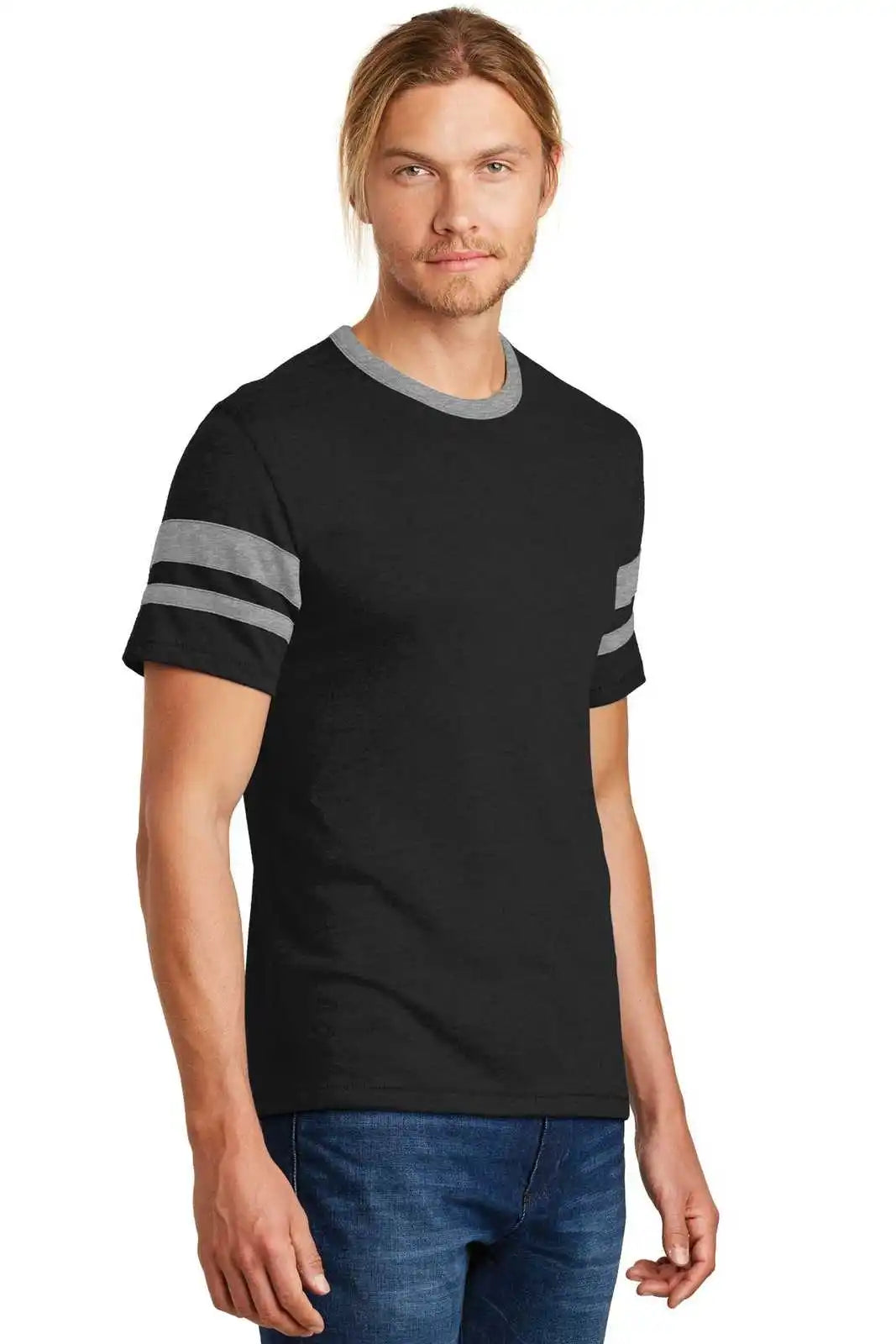 Alternative Aa5055 Sideline Vintage 50/50 Tee - Black Smoke