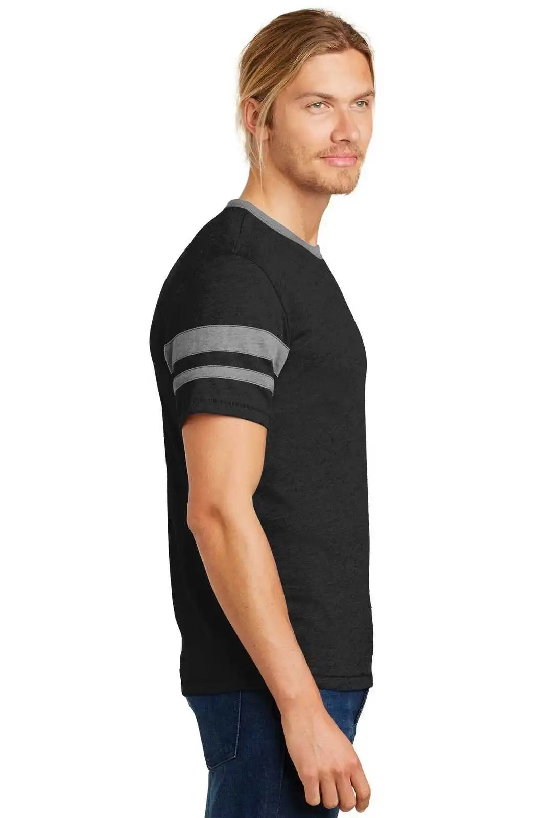 Alternative Aa5055 Sideline Vintage 50/50 Tee - Black Smoke