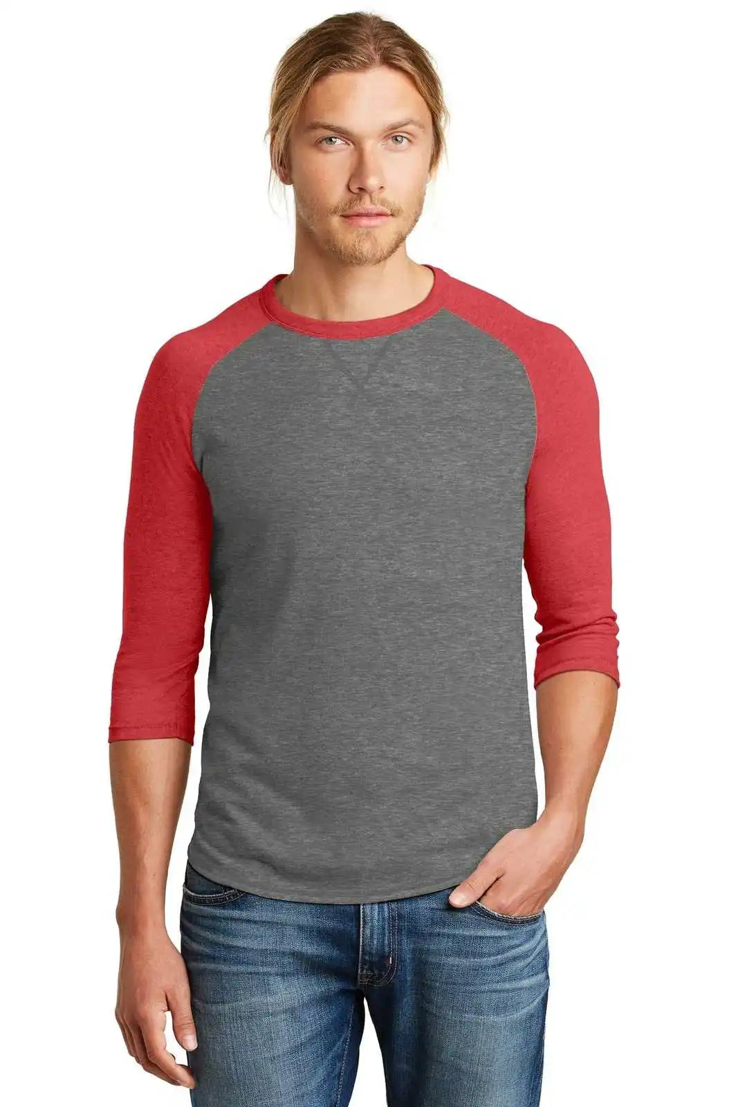 Alternative Aa5055 Sideline Vintage 50/50 Tee - Coal Red