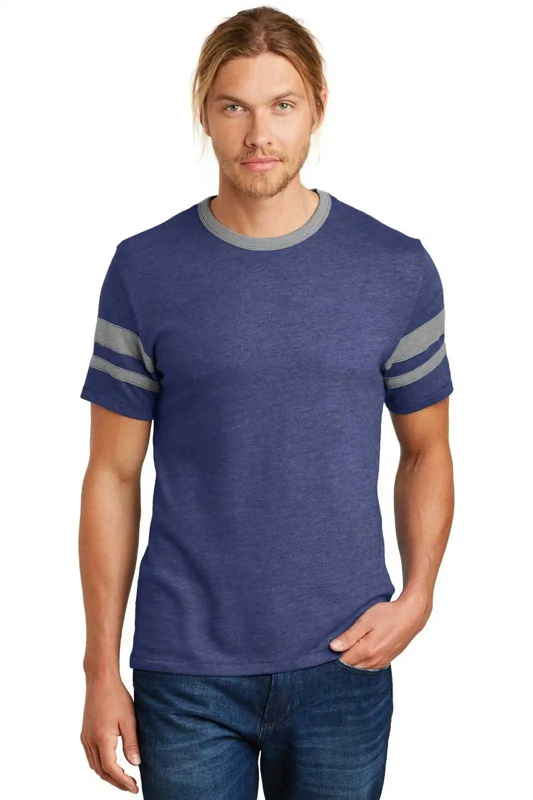 Alternative Aa5055 Sideline Vintage 50/50 Tee - Royal Smoke