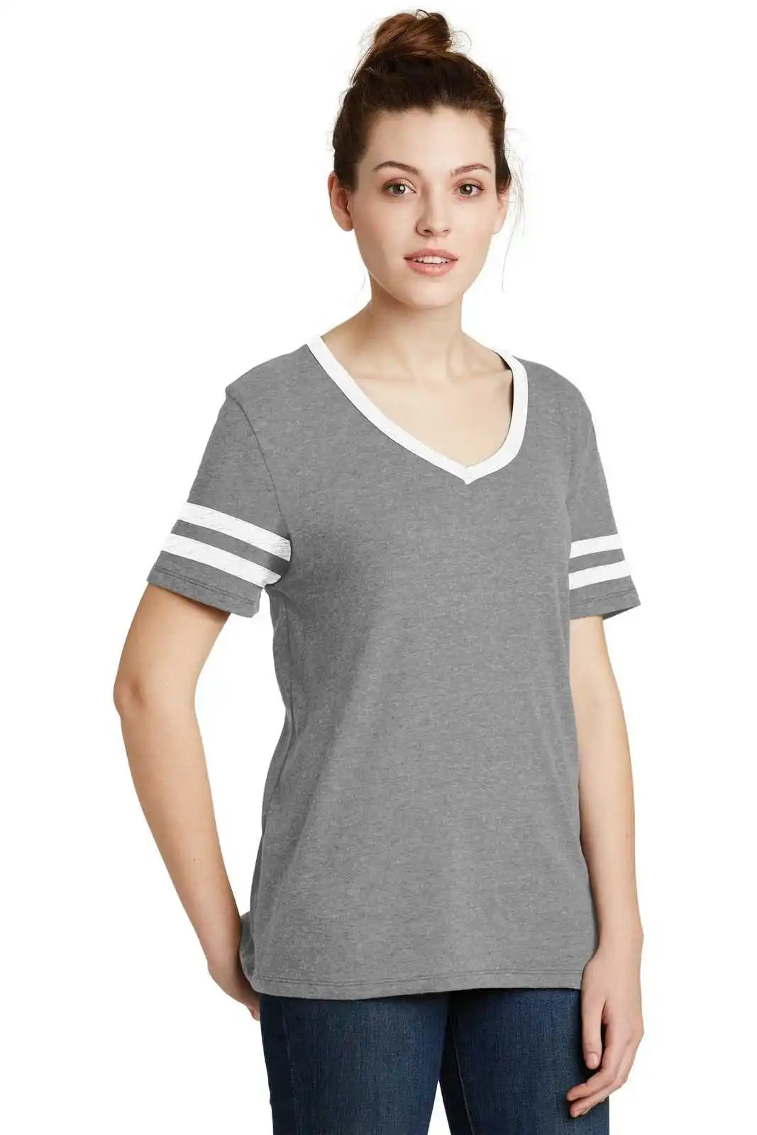 Alternative Aa5058 Women’s Varsity Vintage 50/50 Tee - Smoke White
