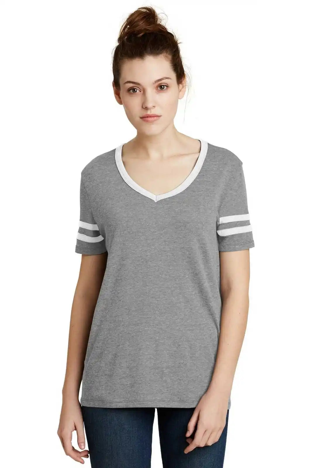 Alternative Aa5058 Women’s Varsity Vintage 50/50 Tee - Smoke White