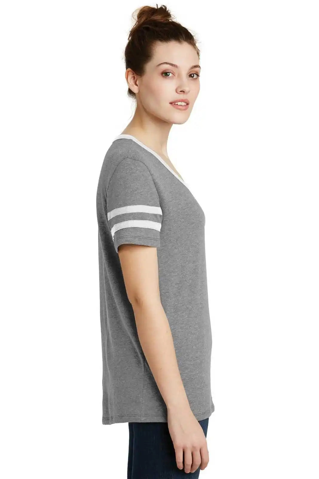 Alternative Aa5058 Women’s Varsity Vintage 50/50 Tee - Smoke White