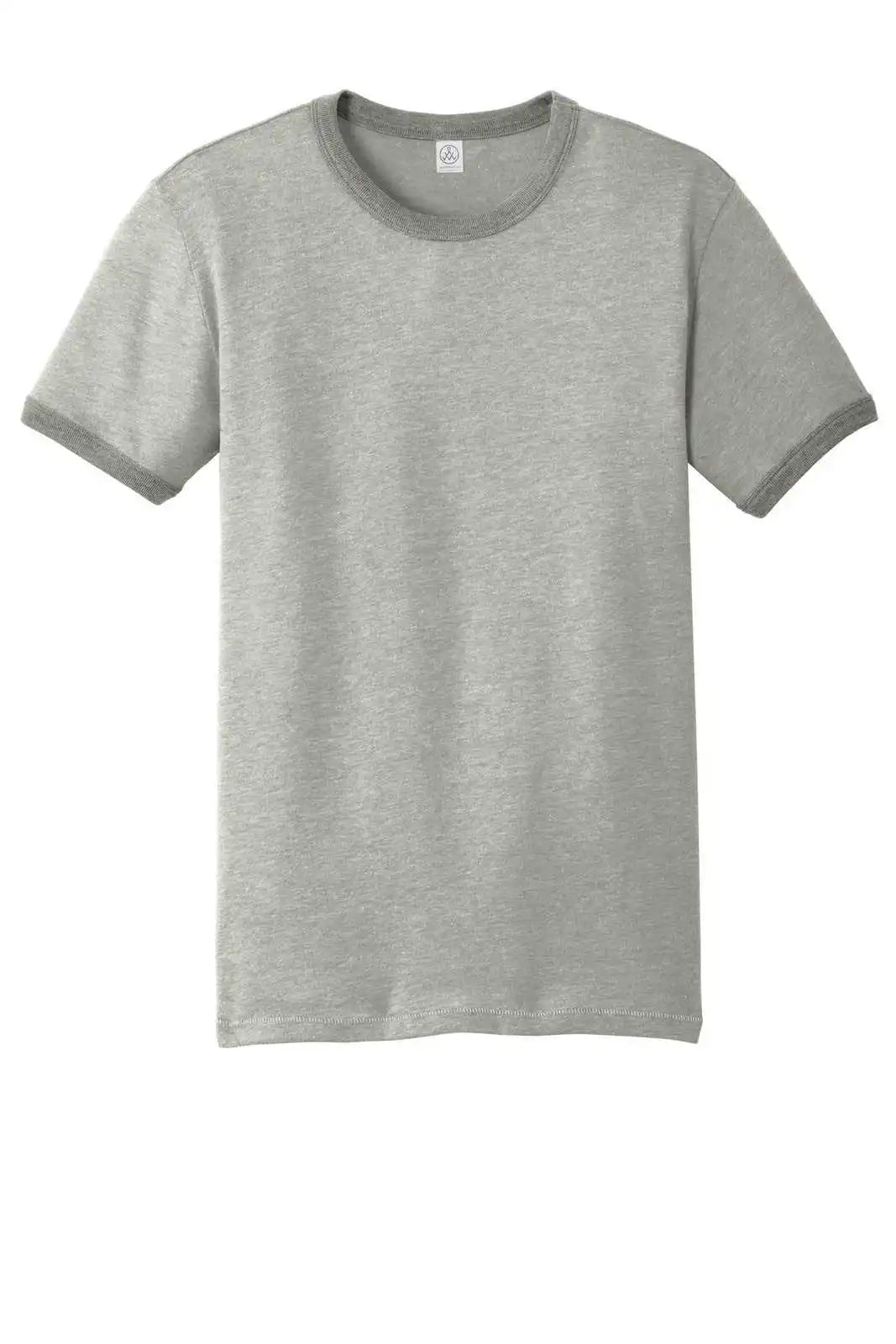 Alternative Aa5103 the Keeper Vintage 50/50 Ringer Tee - Smoke Coal